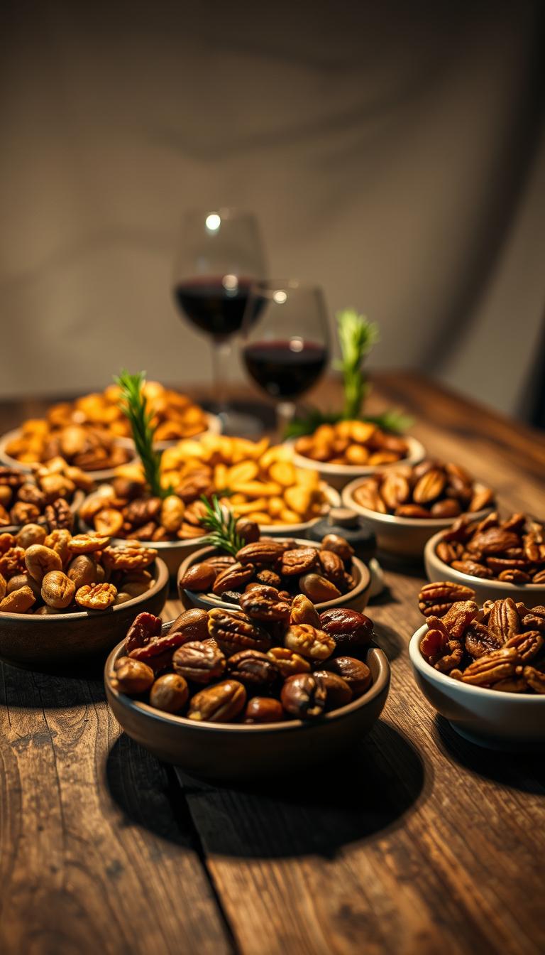 Rosemary Maple Roasted Nuts