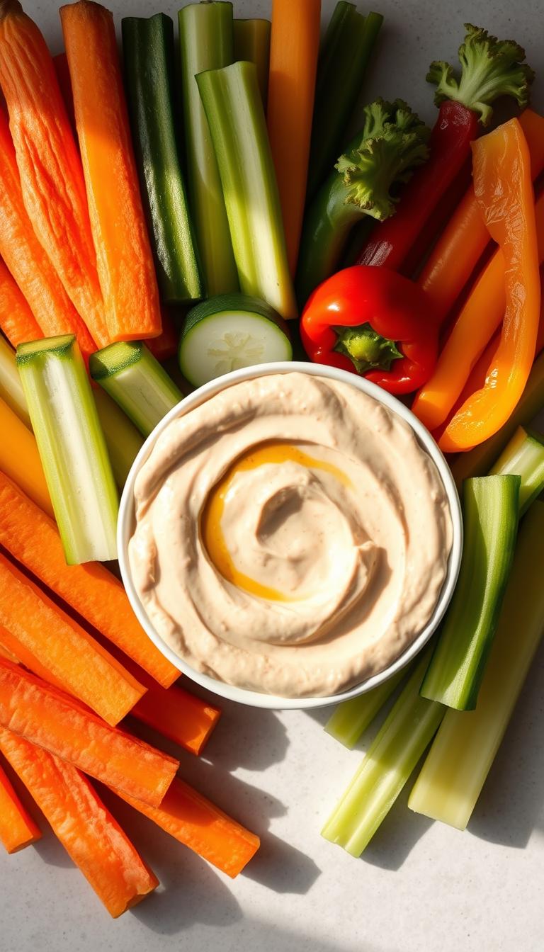 Hummus with Veggie Sticks