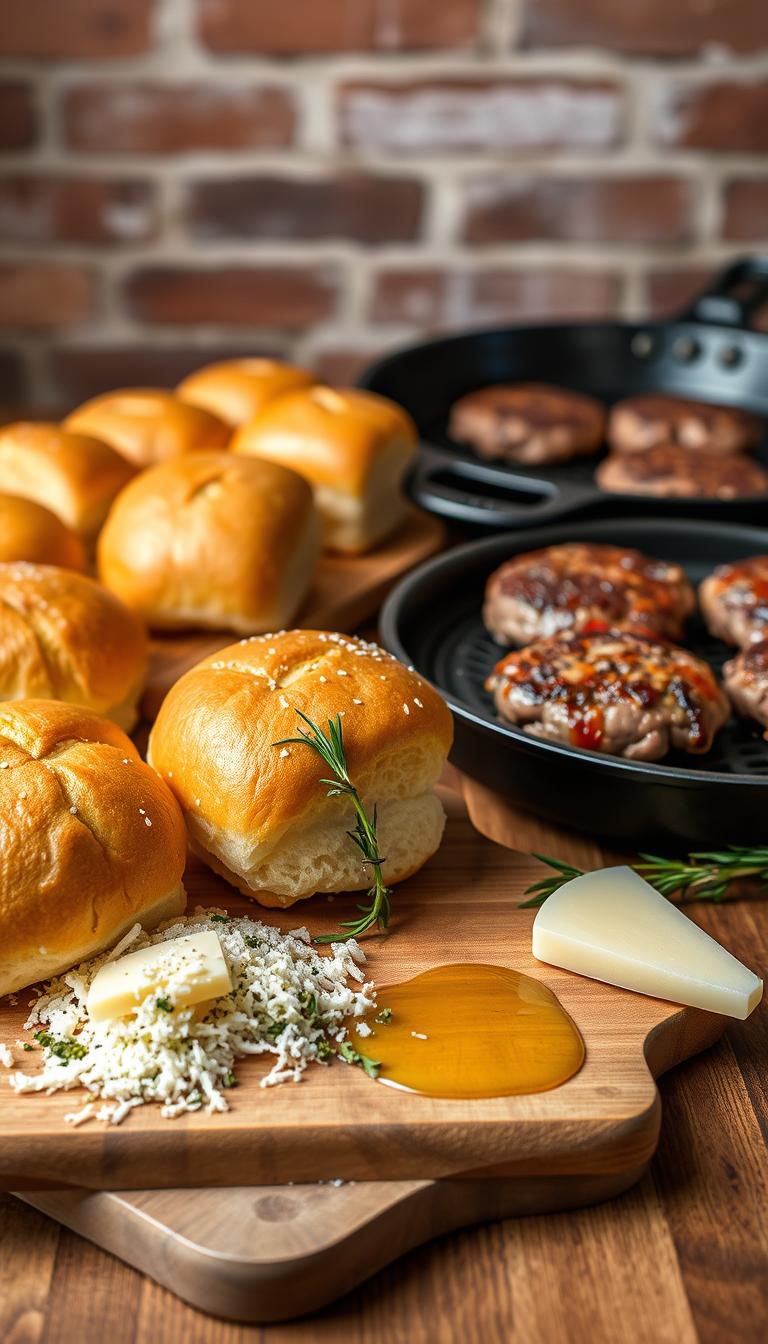 Baked Parmesan Herb Sliders