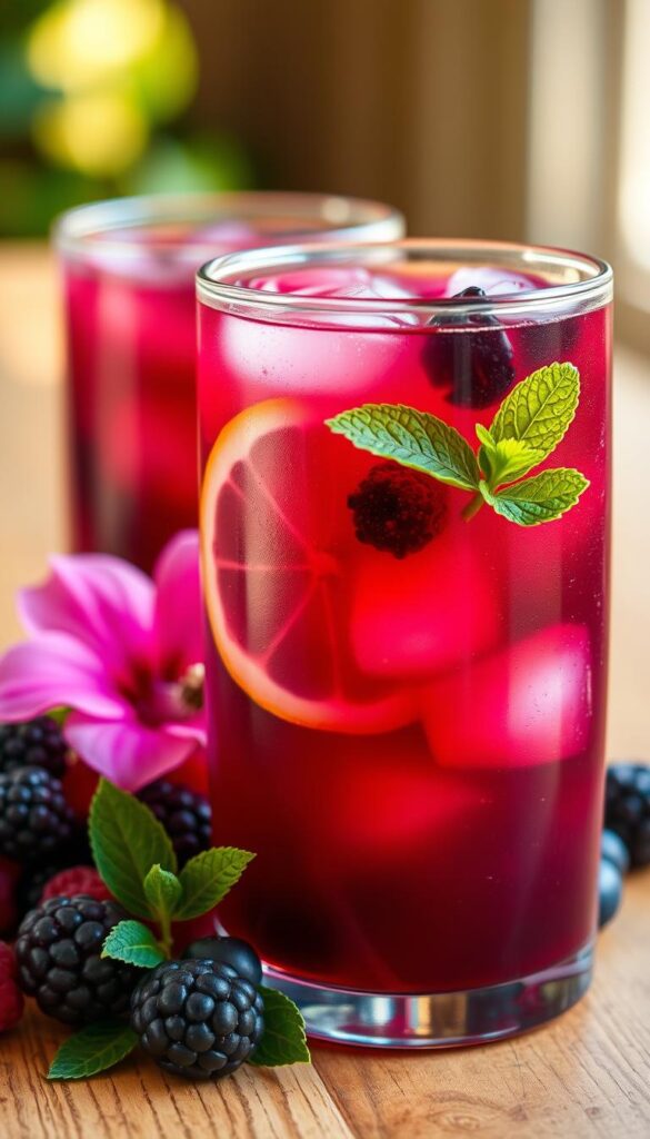 Berry Hibiscus Iced Tea recipe