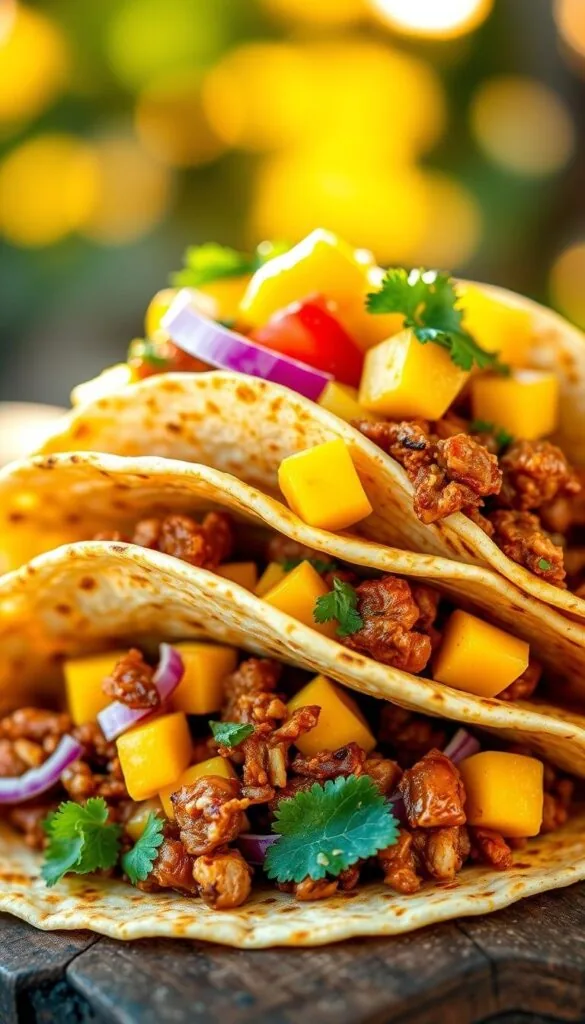 Caribbean Jackfruit Jerk Tacos