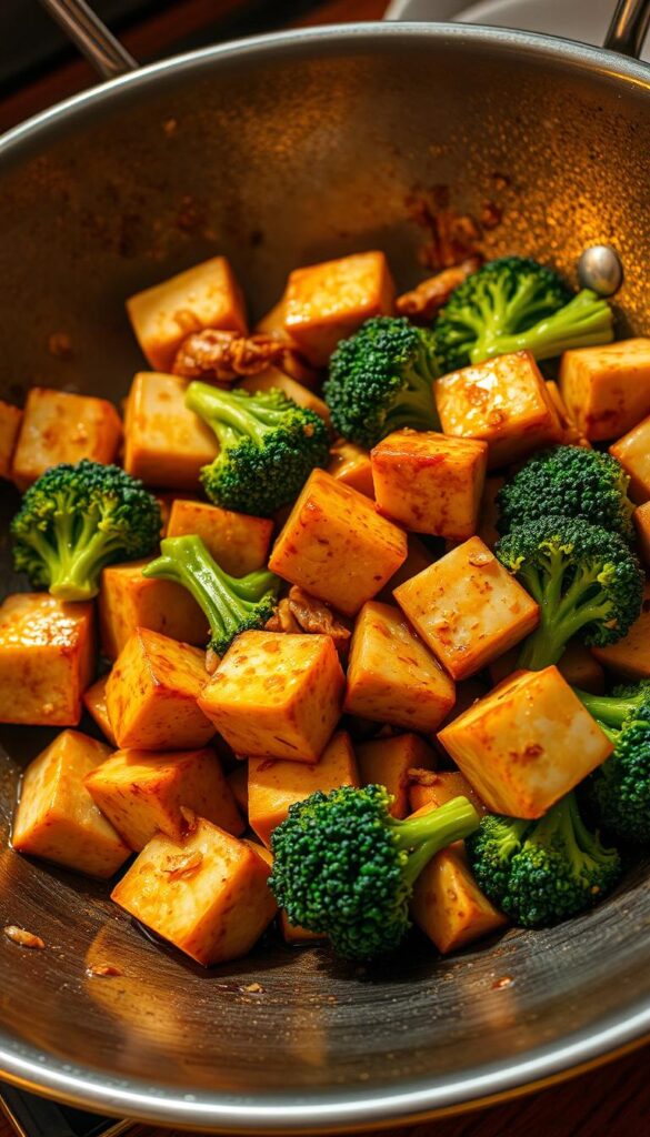 Chinese tofu and broccoli stir-fry Chinese tofu and broccoli stir-fry