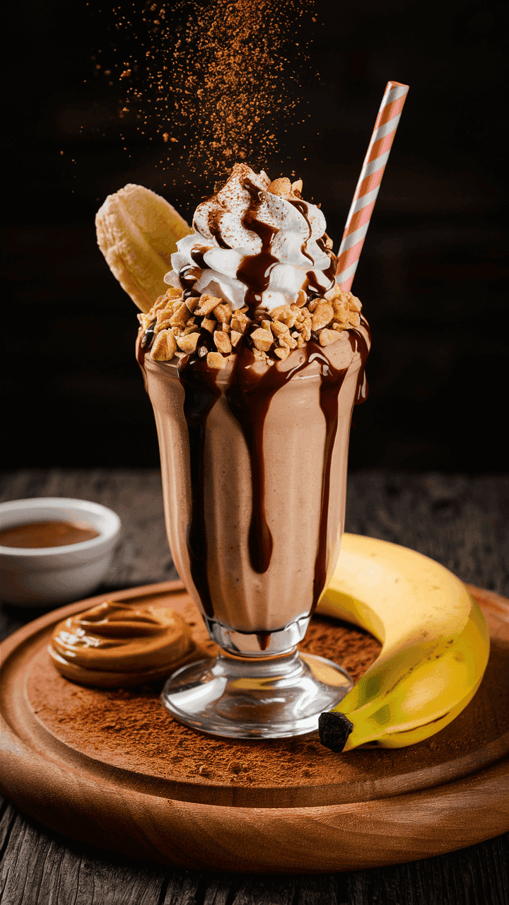 Chocolate Peanut Butter Boost Smoothie