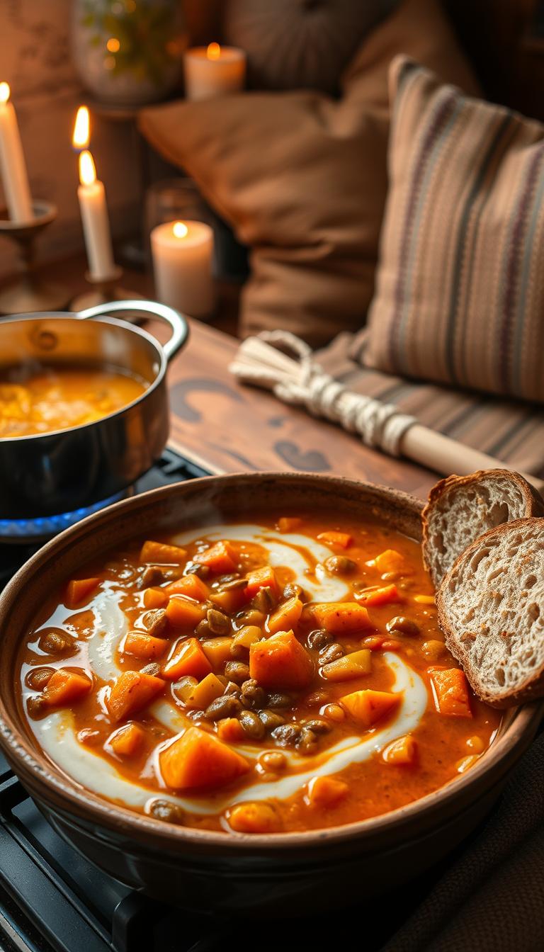 Curried Lentil and Sweet Potato Stew