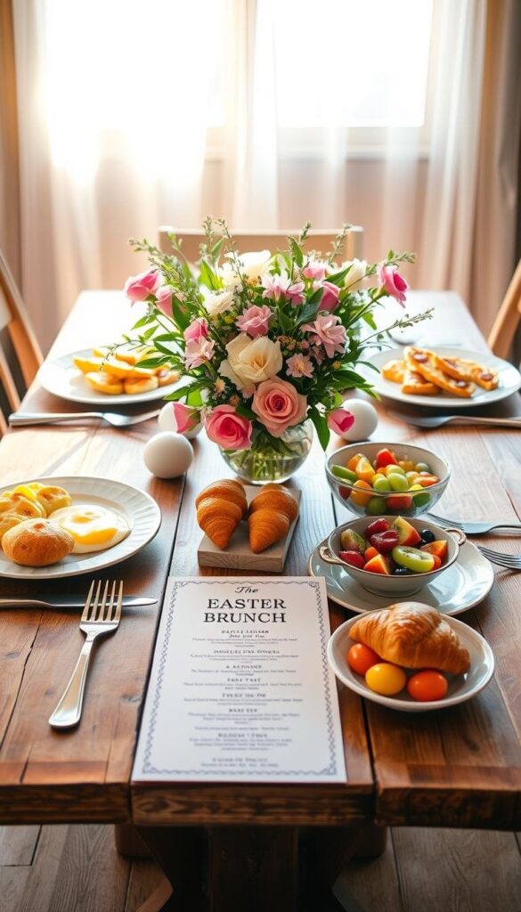 Easter brunch menu