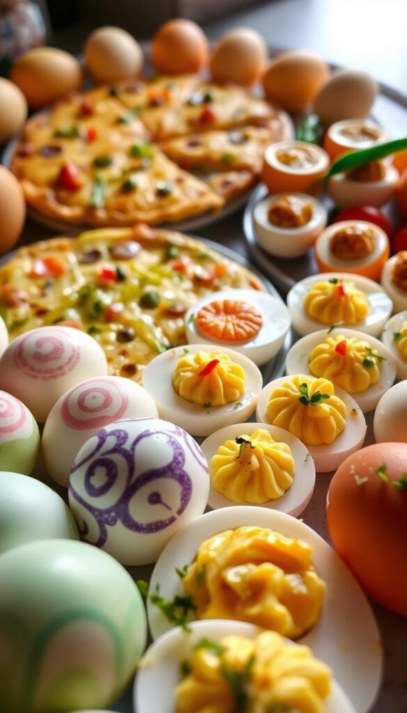 Easter egg dishes