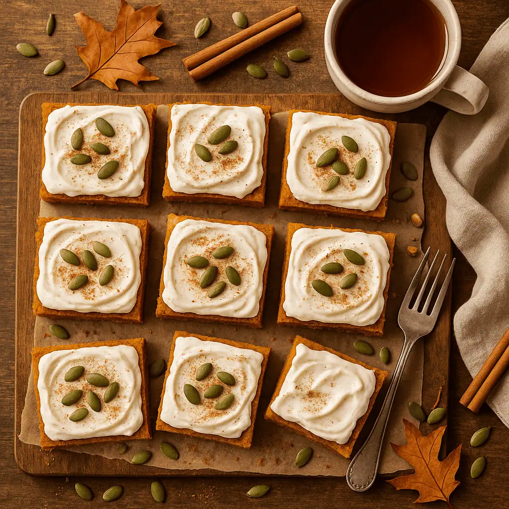 Flourless Pumpkin Bars