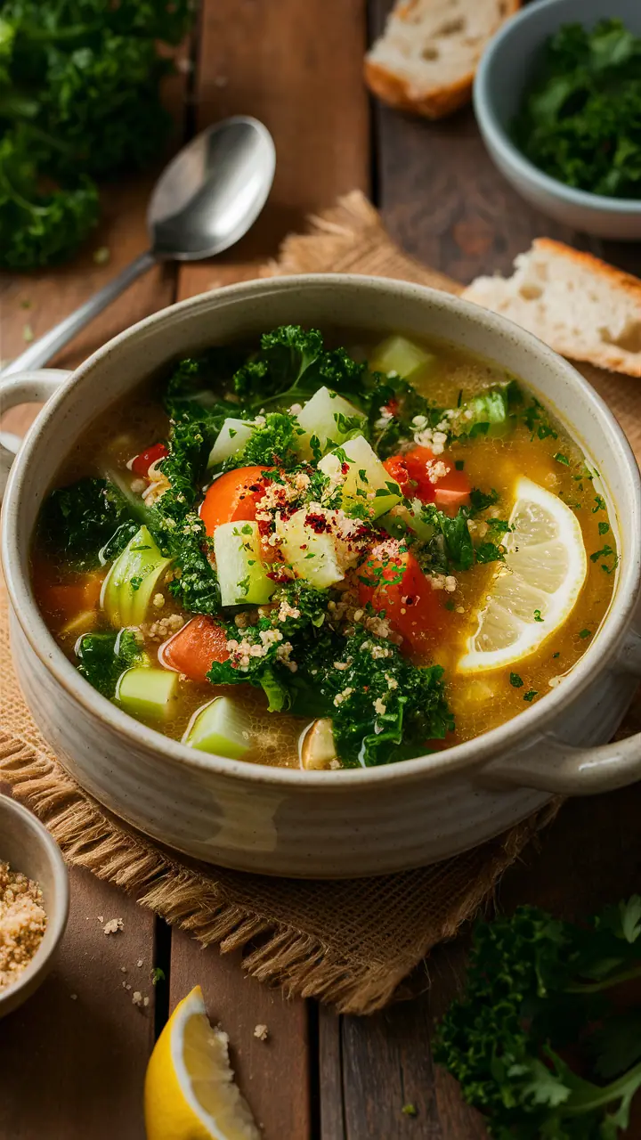 Hearty Kale and Quinoa Soup