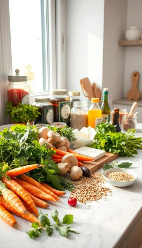Korean vegan food ingredients Korean vegan food ingredients