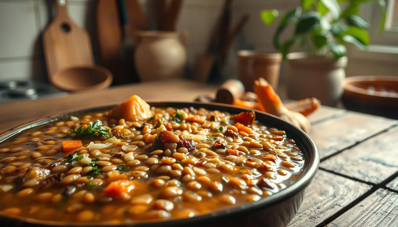 Lentil & Spinach Stew
