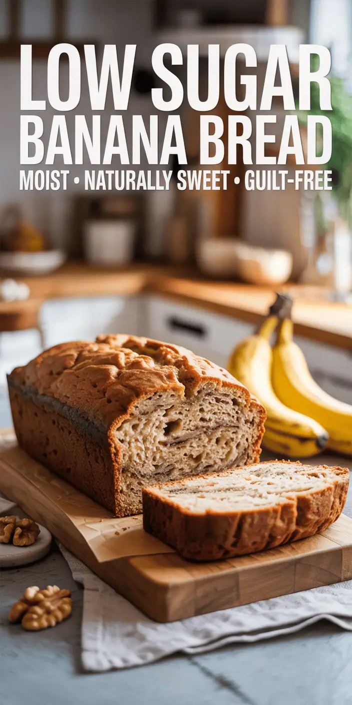 Low Sugar Banana Bread