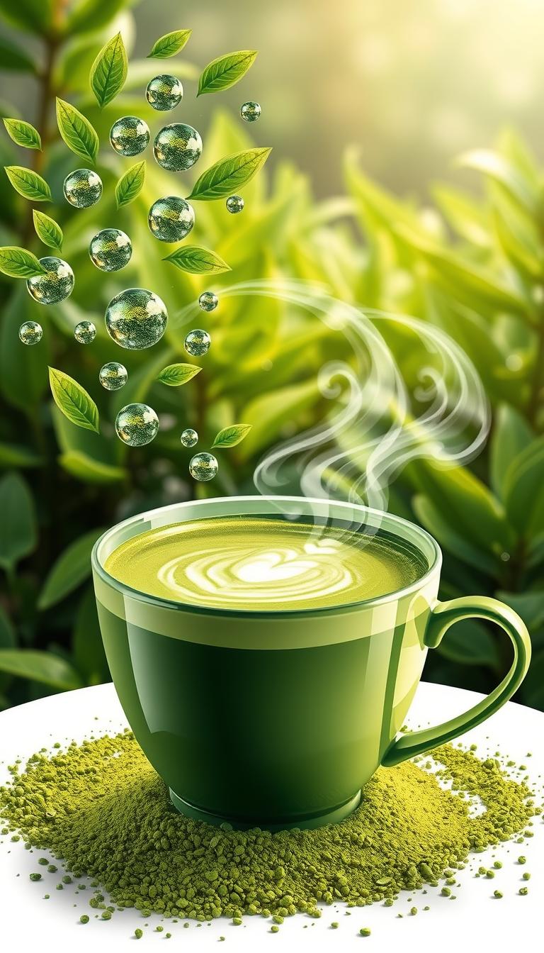 Matcha Almond Milk Latte