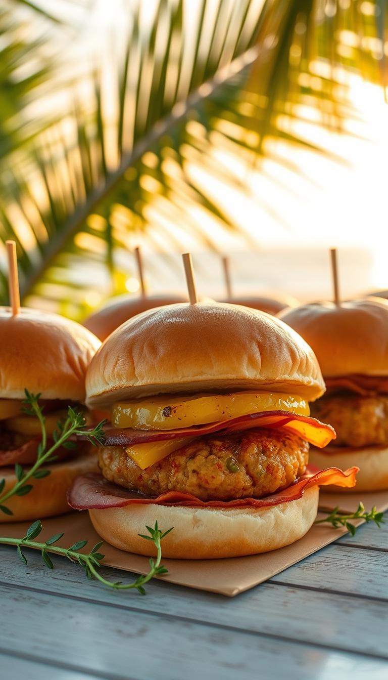 Pineapple and Ham Sliders