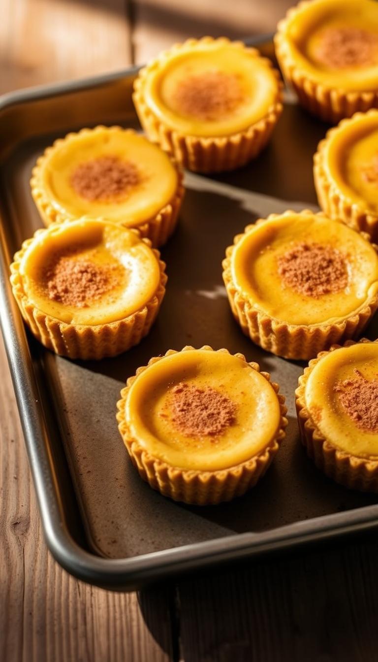 Pumpkin Cheesecake with Gingersnap Crust (Mini Portion Hack)