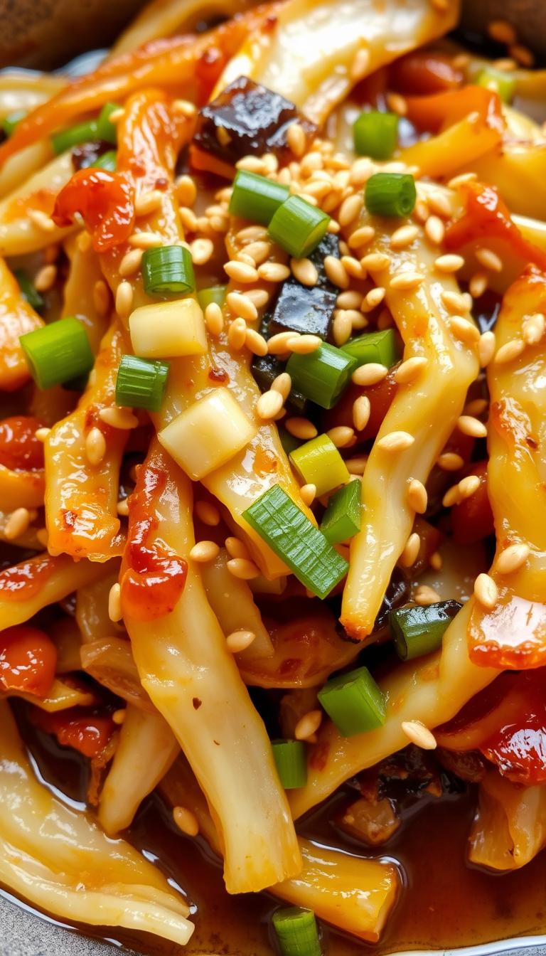 Savory Cabbage Stir-Fry with Garlic