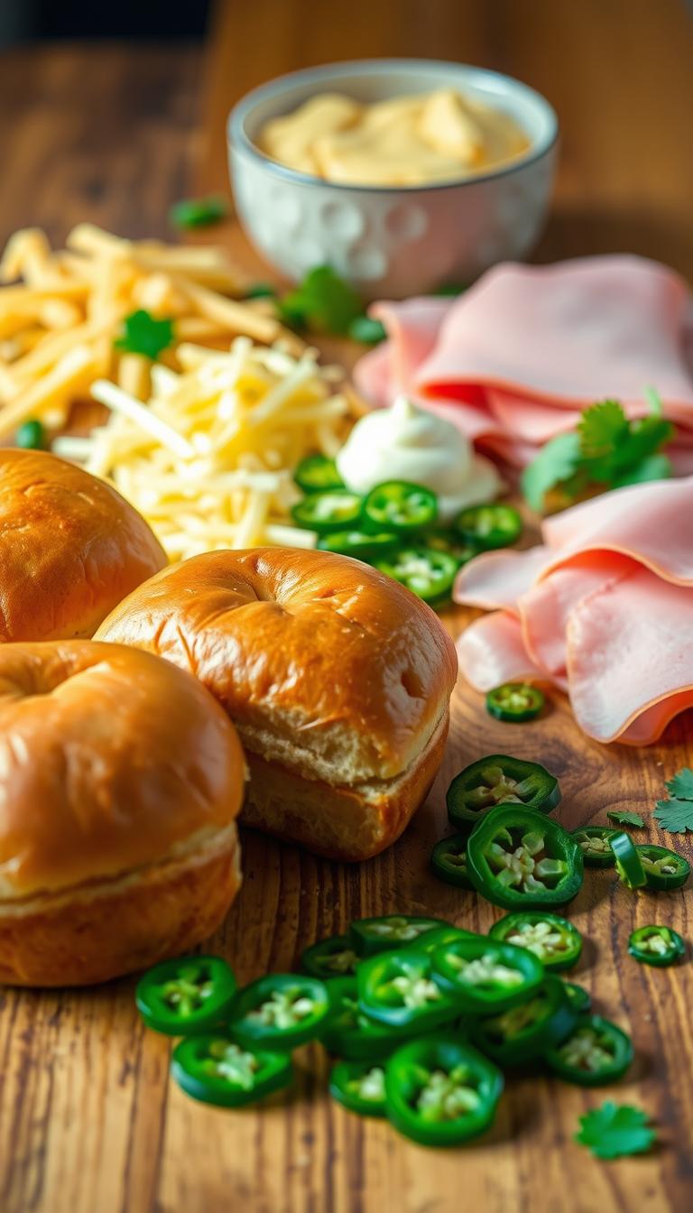 Spicy Jalapeño Ham Sliders