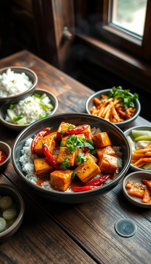 Szechuan Spicy Tofu serving suggestions