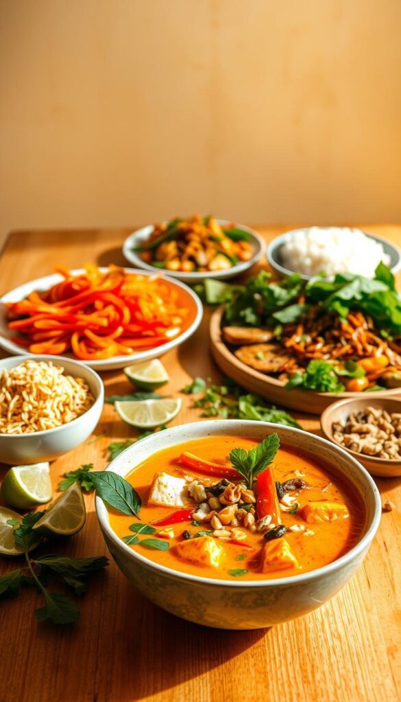Thai vegan dish Thai vegan dish