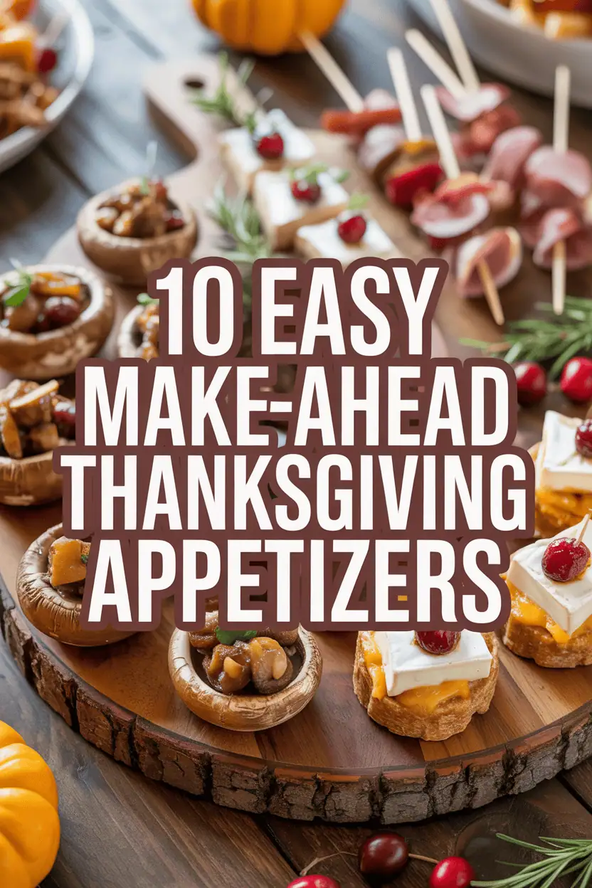 Easy Make-Ahead Thanksgiving Appetizers