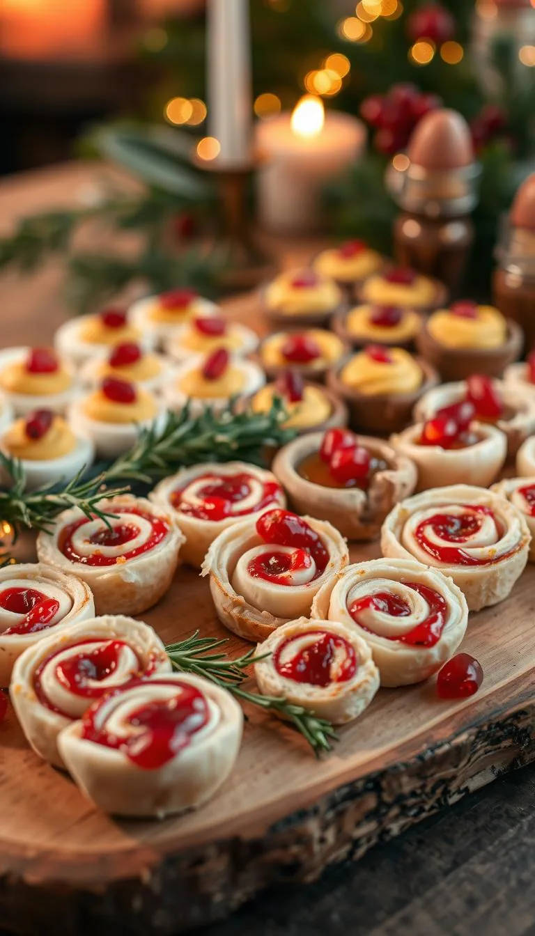 Turkey & Cranberry Pinwheels