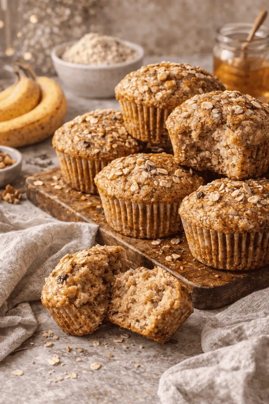 Whole Wheat Banana Muffins