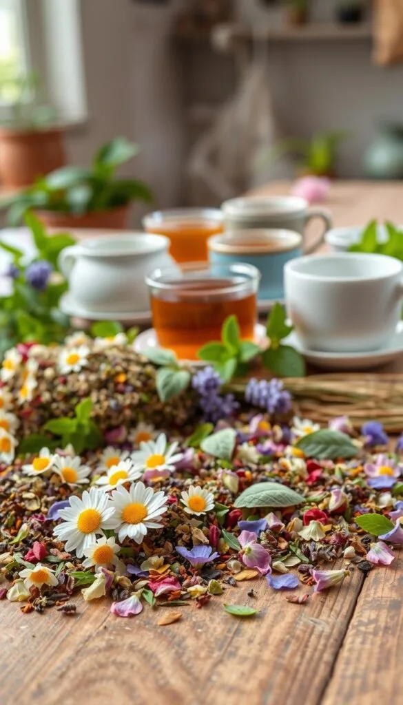 aromatic herbal teas