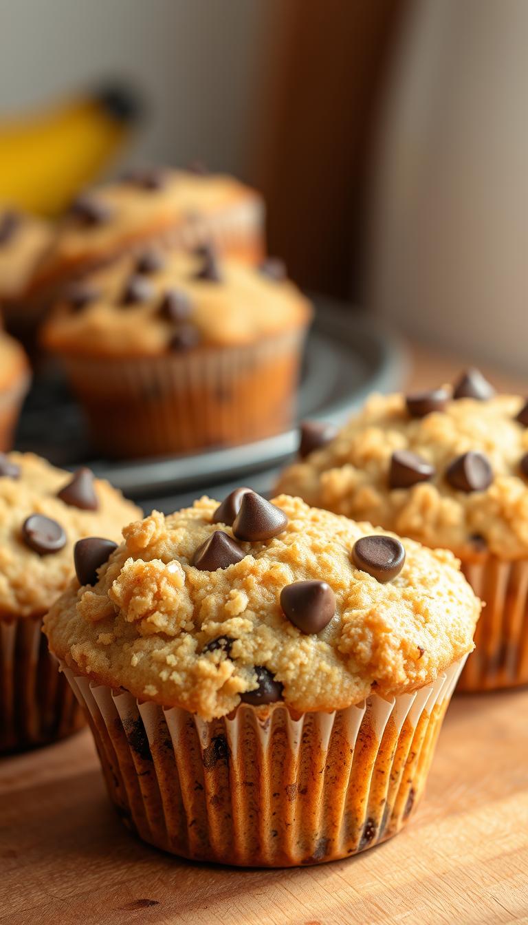 Banana Chocolate Chip Muffins