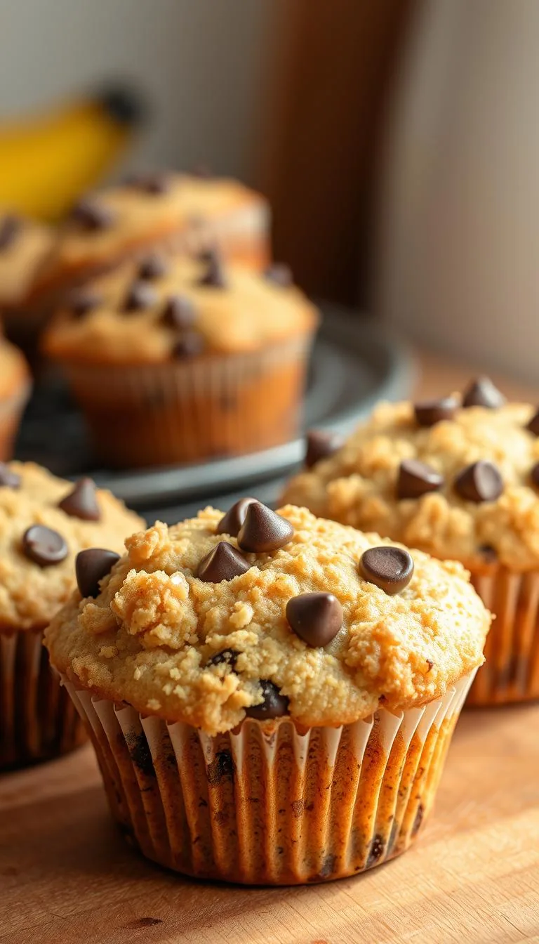 Banana Chocolate Chip Muffins