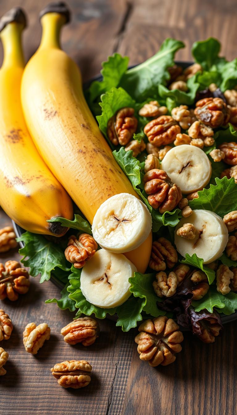 Banana and Walnut Salad