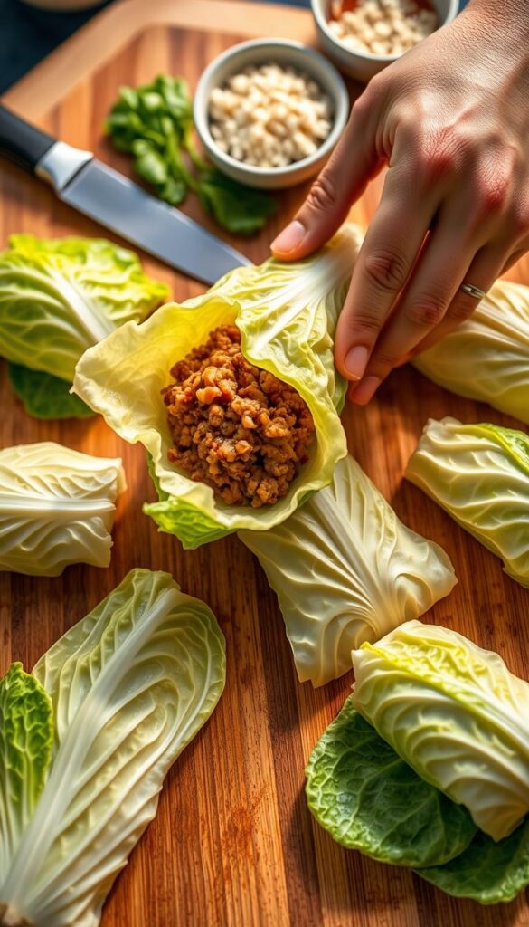 cabbage roll preparation