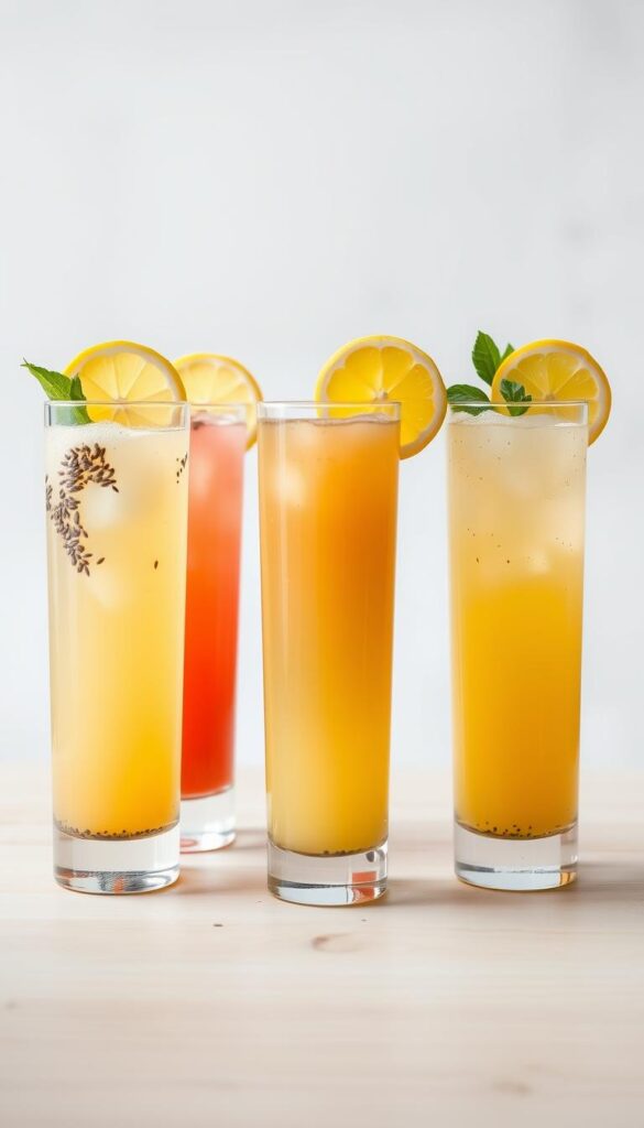 chia seed lemonade variations
