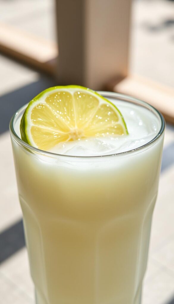 coconut water with lime texture coconut water with lime texture