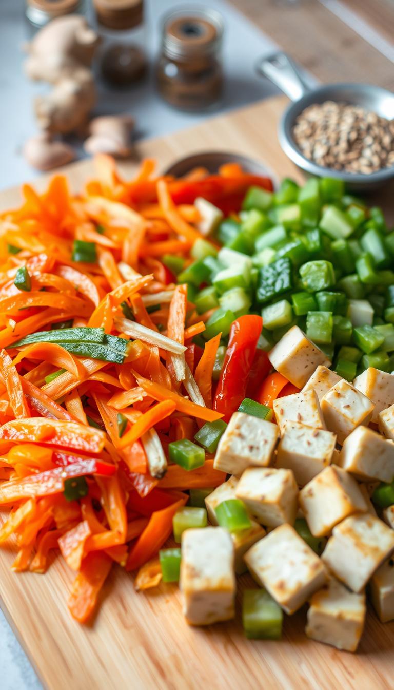Crispy Tofu Stir-Fry with Vegetables