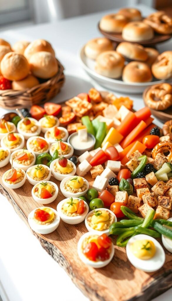 easter party food display easter party food display