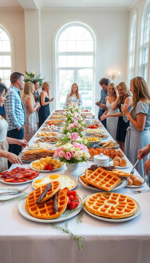 festive easter brunch buffet
