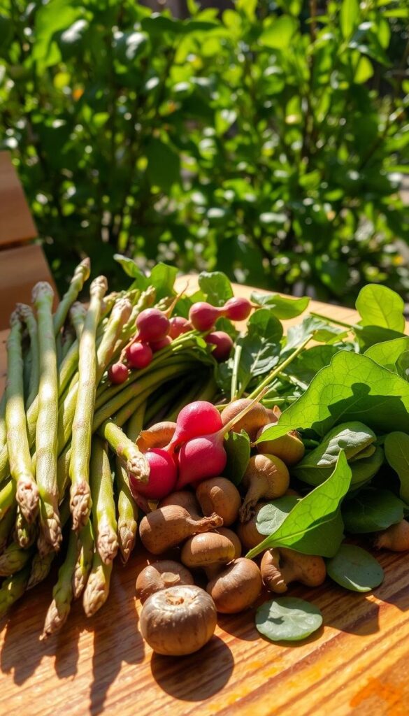 fresh spring ingredients