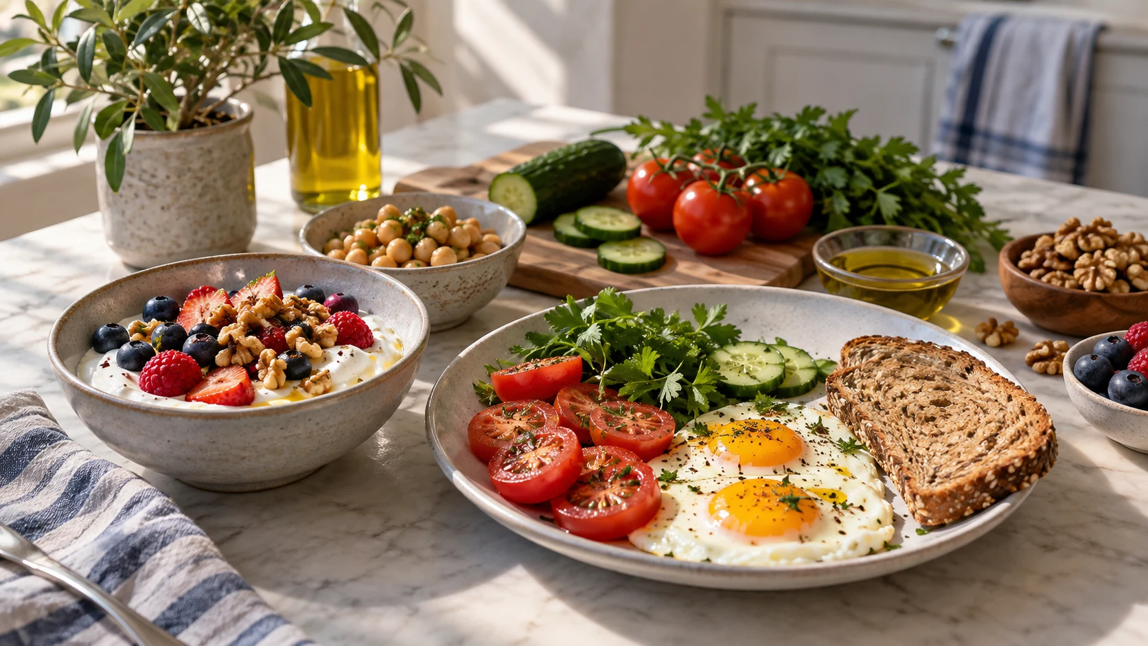 High-Protein Mediterranean Breakfast Ideas That Actually Keep Breakfast Simple