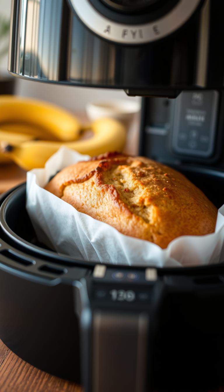 Low Sugar Air Fryer Banana Bread