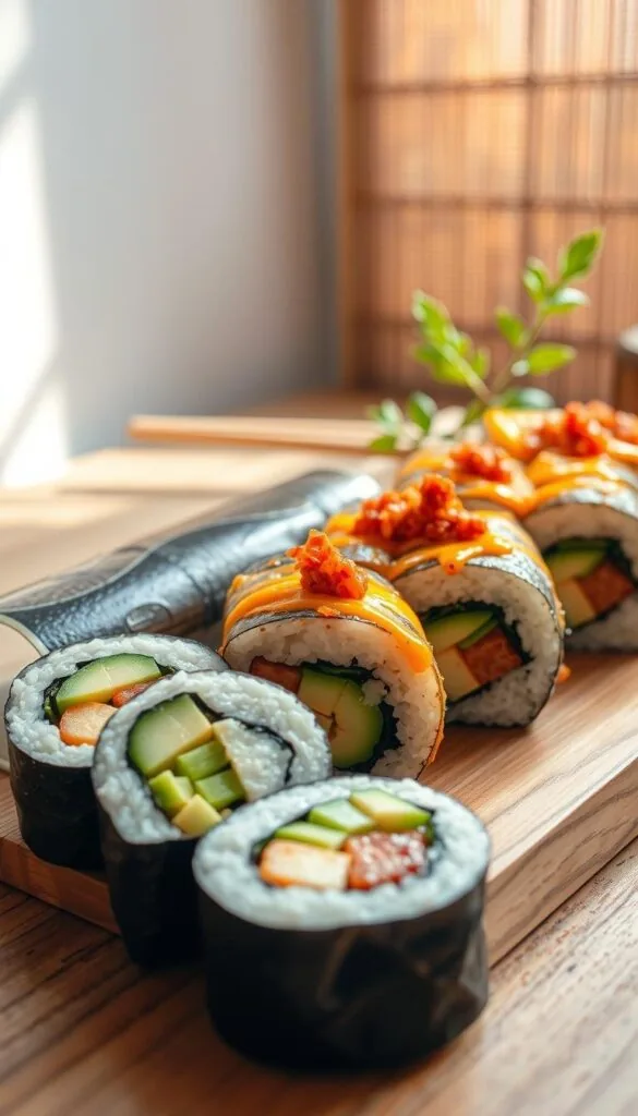 plant-based sushi