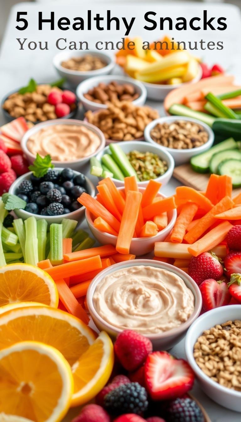 5 Healthy Snacks You Can Make in Under 10 Minutes