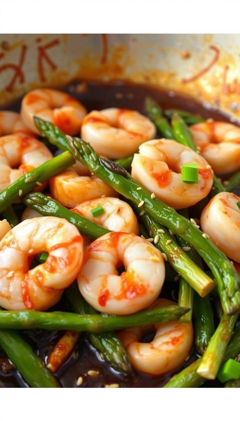 Shrimp and Asparagus Stir-Fry