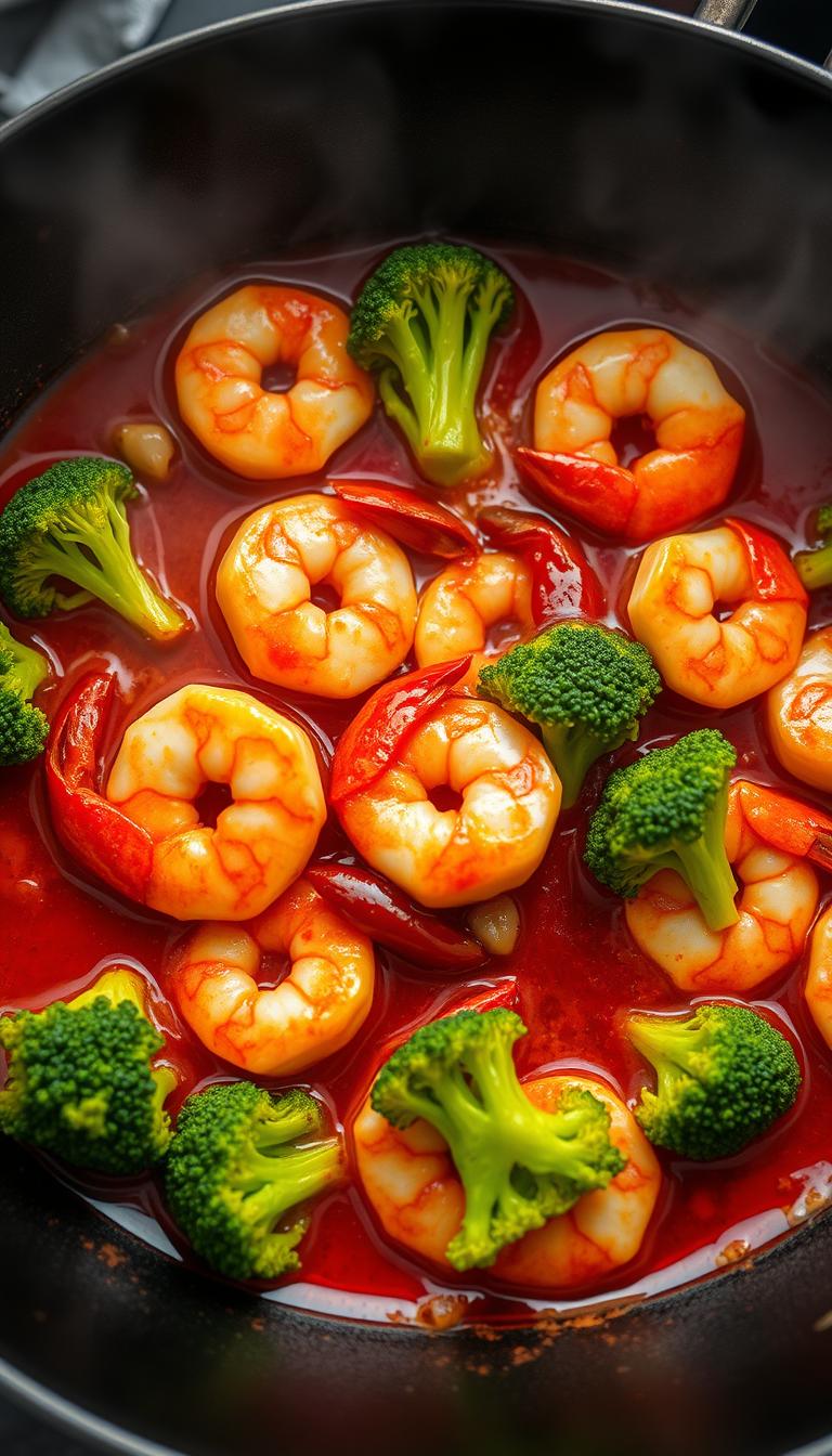 Spicy Shrimp Stir-Fry with Broccoli