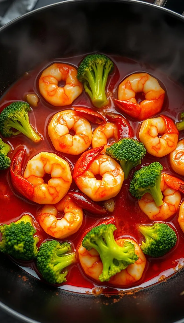 Spicy Shrimp Stir-Fry with Broccoli