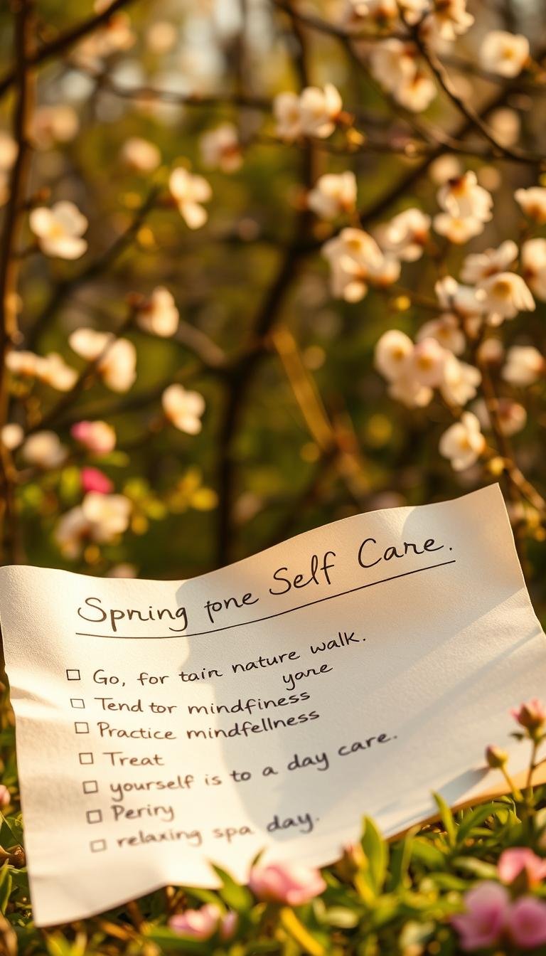 Spring Self-Care Checklist for Better Mental Health