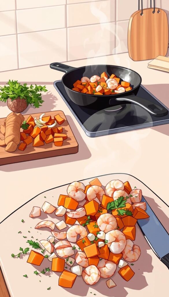 step-by-step cooking instructions for shrimp hash step-by-step cooking instructions for shrimp hash