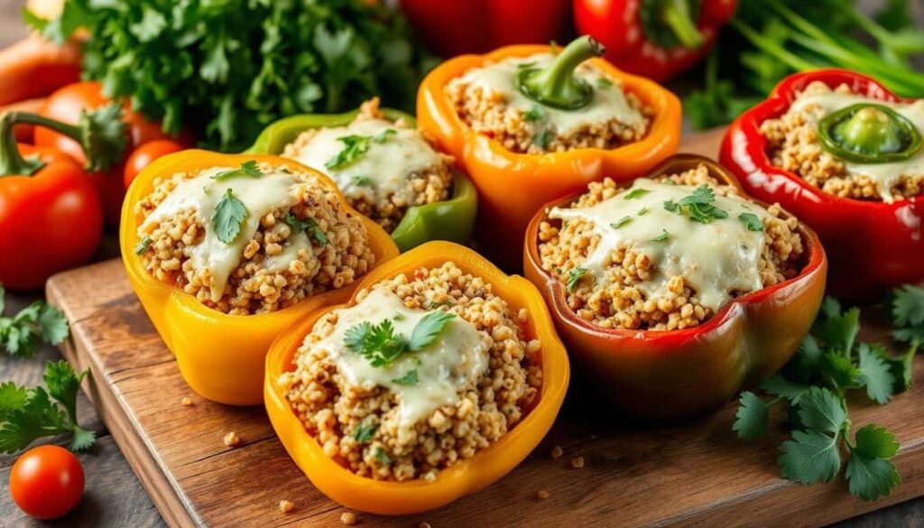 stuffed bell peppers with quinoa stuffed bell peppers with quinoa