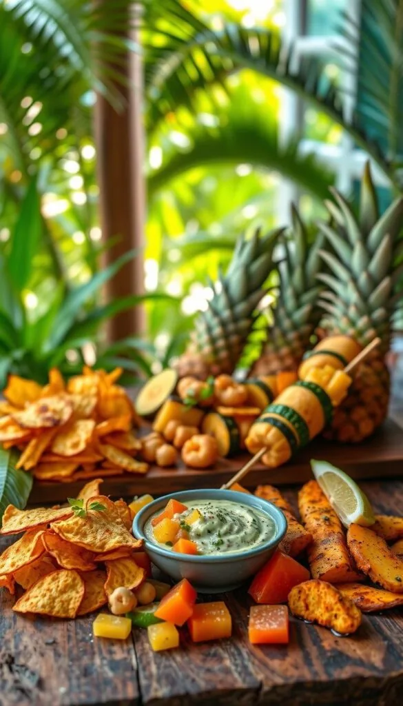 vegan Caribbean snacks
