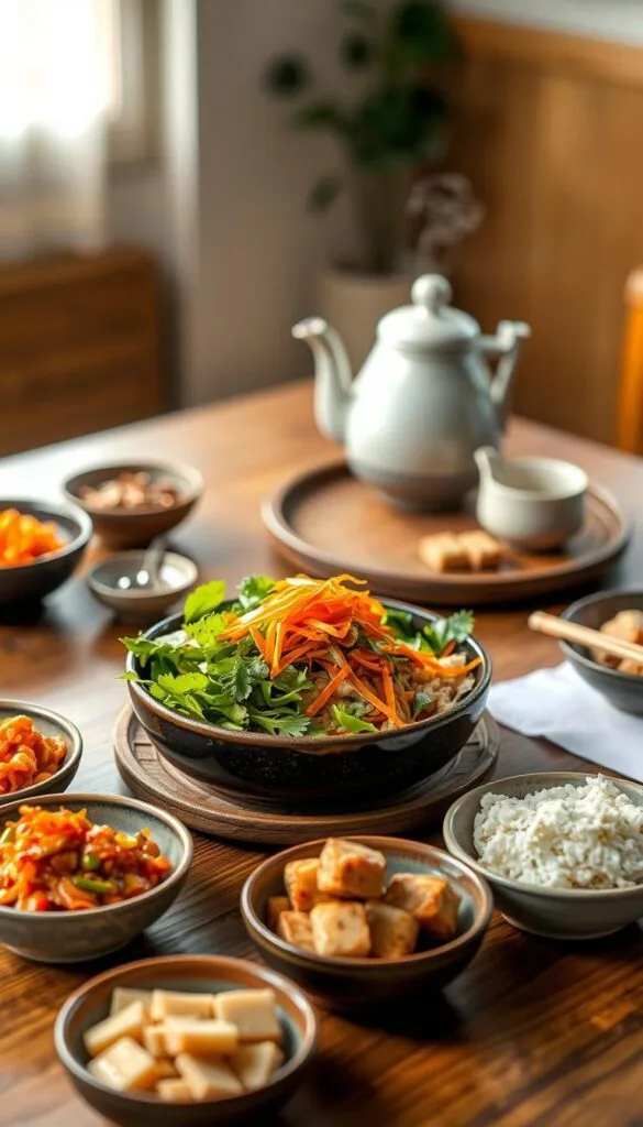 vegan Korean dishes vegan Korean dishes