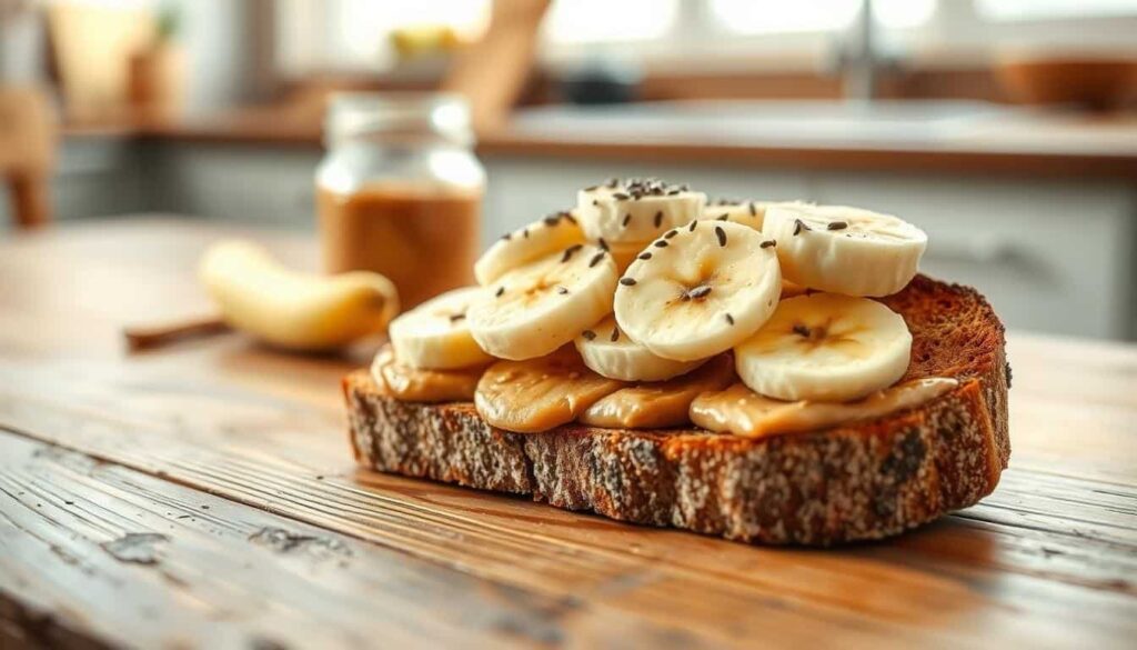 whole grain toast with nut butter whole grain toast with nut butter